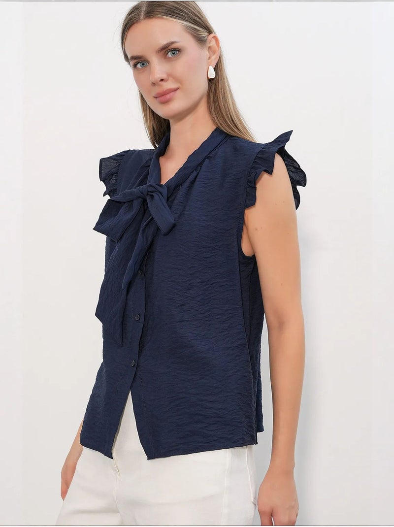 Chemise en viscose et nylon bdart Bleu marine - Kiabi