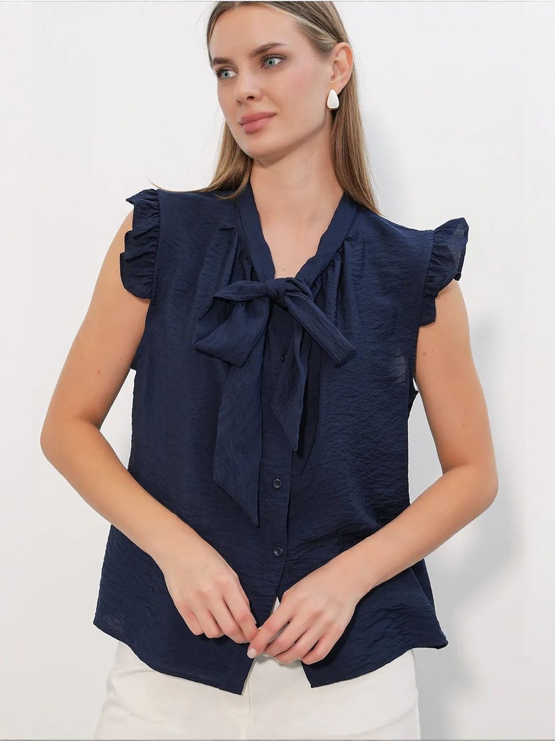 Chemise en viscose et nylon bdart Bleu marine - Kiabi