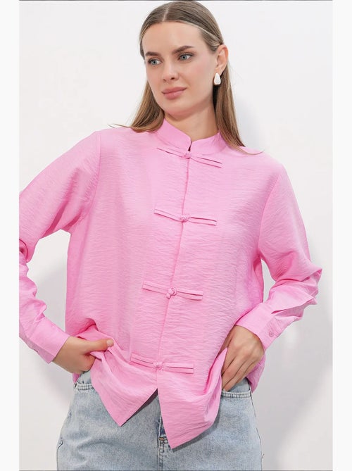 Chemise en viscose et nylon bdart - Kiabi Chemise en viscose et nylon bdart - Kiabi