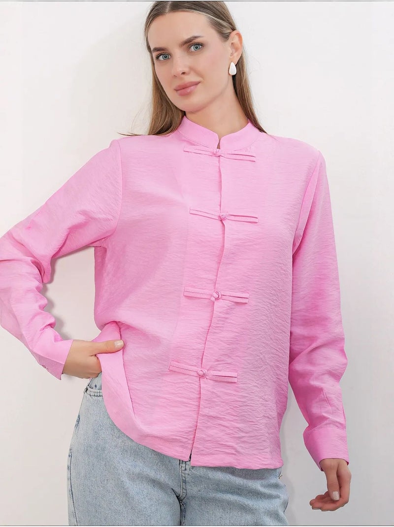 Chemise en viscose et nylon bdart Rose fluo/Solinotes - Kiabi