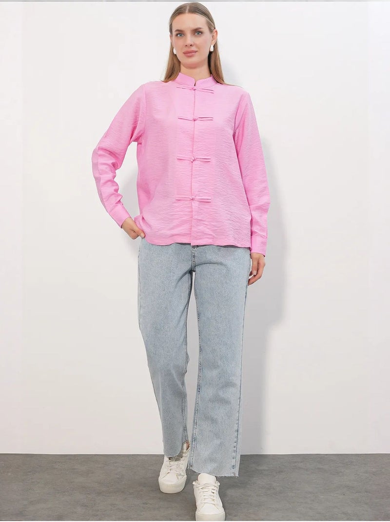 Chemise en viscose et nylon bdart Rose fluo/Solinotes - Kiabi