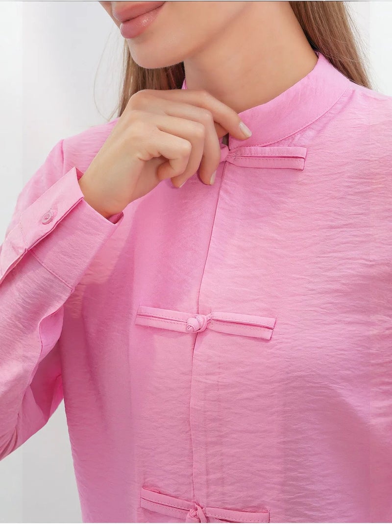 Chemise en viscose et nylon bdart Rose fluo/Solinotes - Kiabi