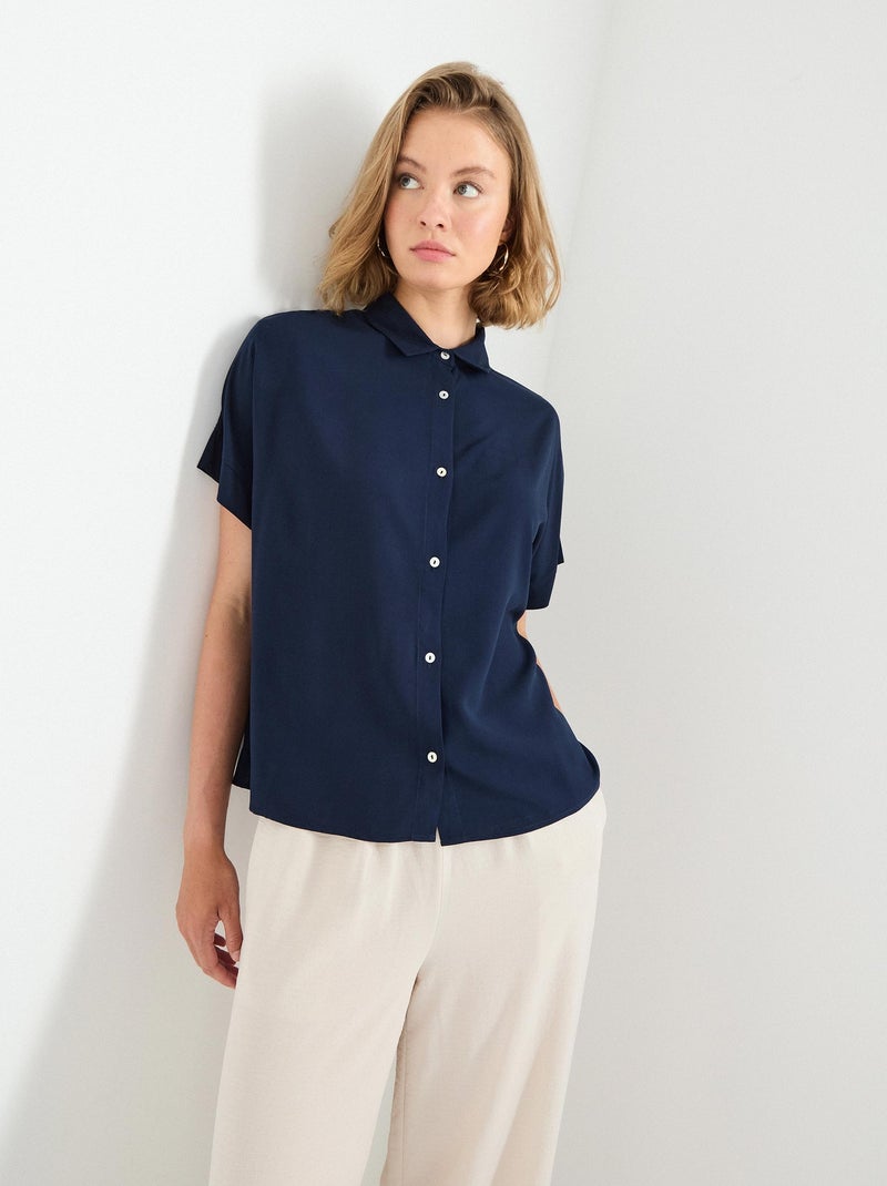 Chemise en viscose MO Fashion Bleu - Kiabi