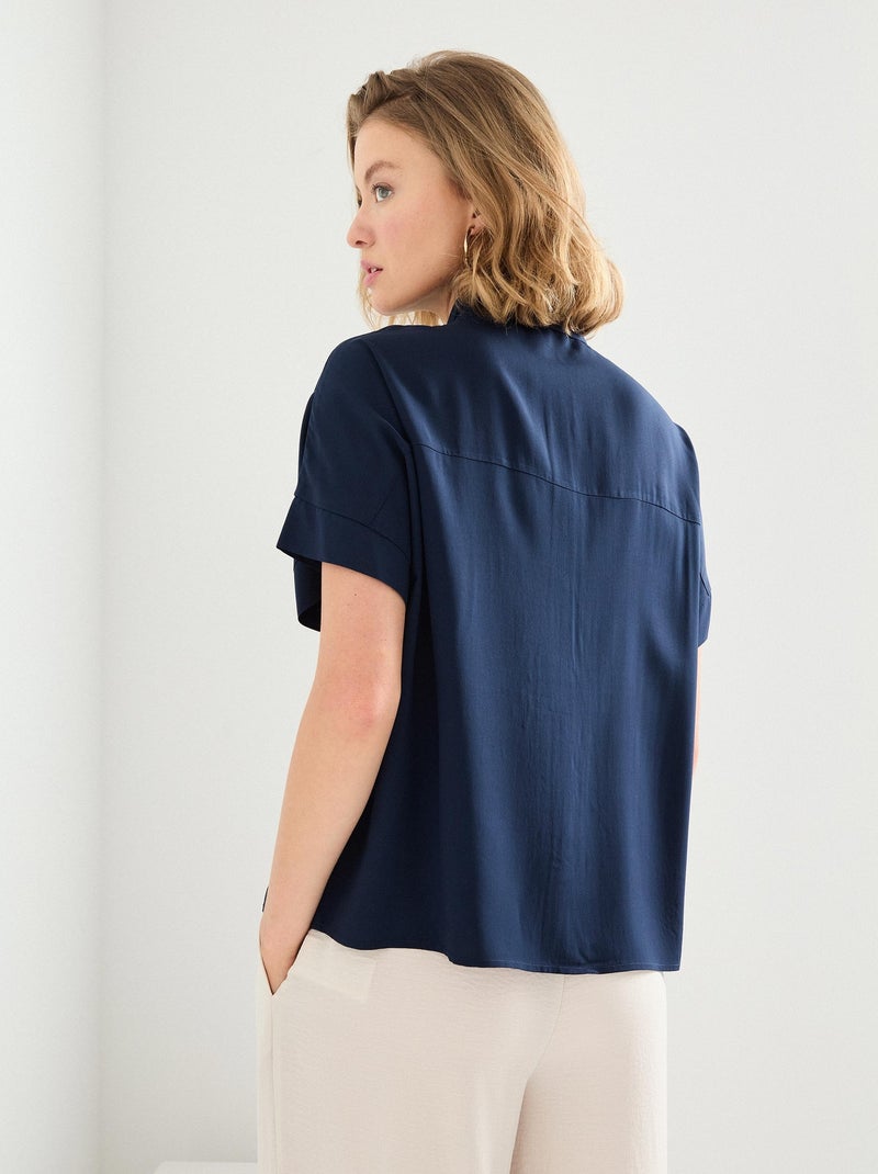 Chemise en viscose MO Fashion Bleu - Kiabi
