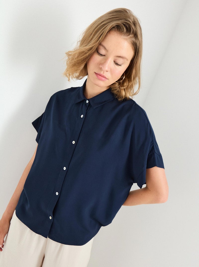 Chemise en viscose MO Fashion Bleu - Kiabi