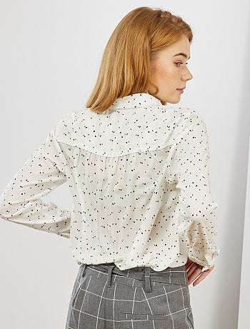 Chemise en voile crêpé - Kiabi