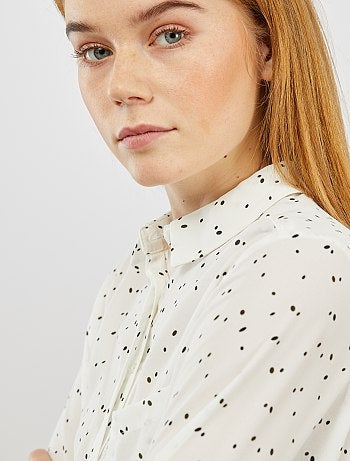 Chemise en voile crêpé - Kiabi