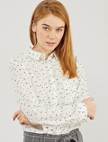 Chemise en voile crêpé - Kiabi