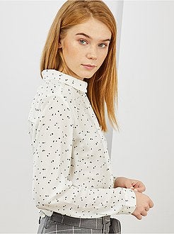 Chemise en voile crêpé - Kiabi