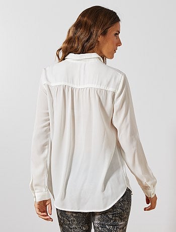 Chemise en voile crêpé - Kiabi
