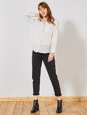 Chemise en voile crêpé - Kiabi