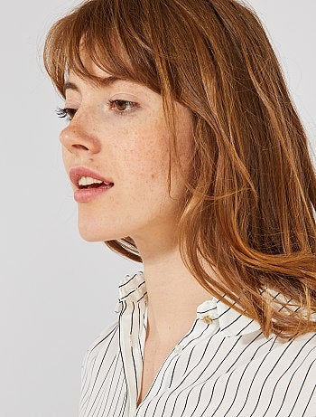 Chemise en voile crêpé - Kiabi