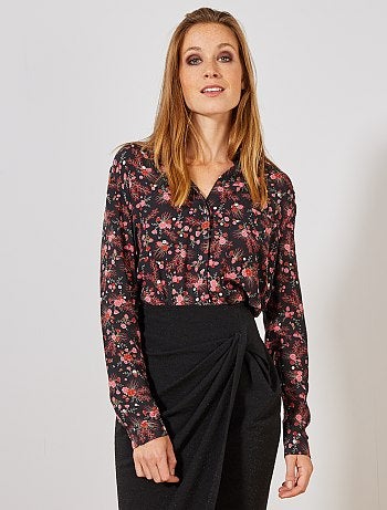 Chemise en voile crêpé - Kiabi