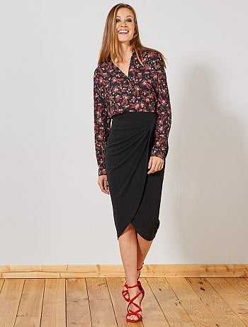 Chemise en voile crêpé - Kiabi