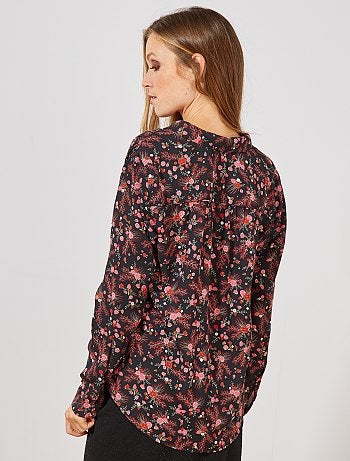 Chemise en voile crêpé - Kiabi