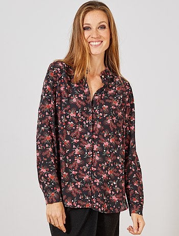 Chemise en voile crêpé - Kiabi