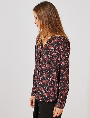 Chemise en voile crêpé - Kiabi