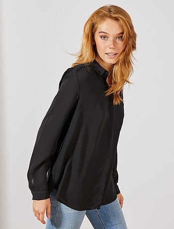 Chemise en voile crêpé - Kiabi