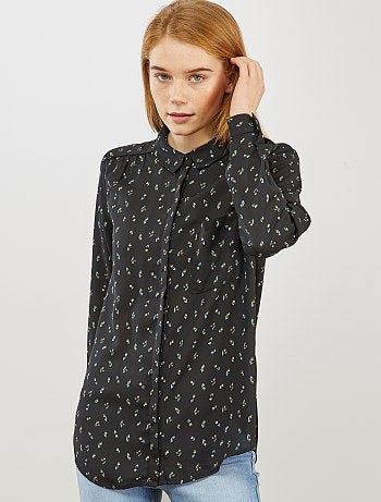 Chemise en voile crêpé - Kiabi