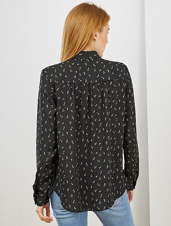 Chemise en voile crêpé - Kiabi