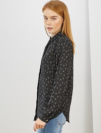 Chemise en voile crêpé - Kiabi