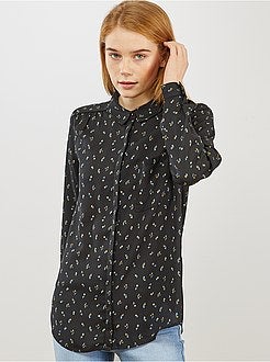 Chemise en voile crêpé - Kiabi