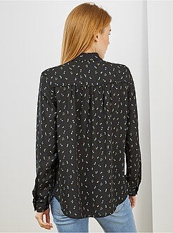 Chemise en voile crêpé - Kiabi