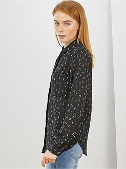 Chemise en voile crêpé - Kiabi