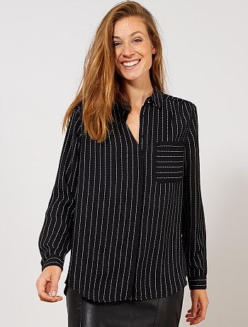 Chemise en voile crêpé - Kiabi