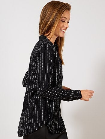 Chemise en voile crêpé - Kiabi