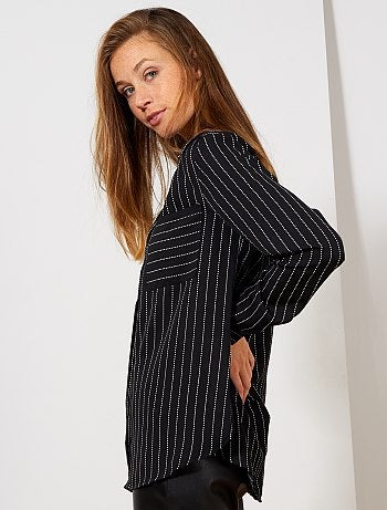 Chemise en voile crêpé - Kiabi