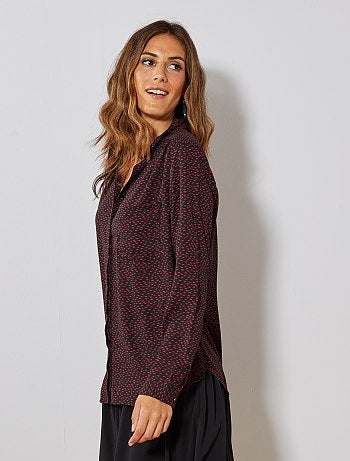 Chemise en voile crêpé - Kiabi