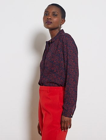 Chemise en voile crêpé - Kiabi