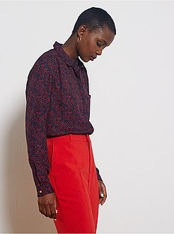 Chemise en voile crêpé - Kiabi