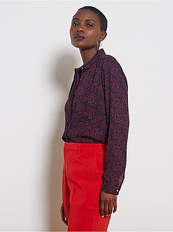 Chemise en voile crêpé - Kiabi