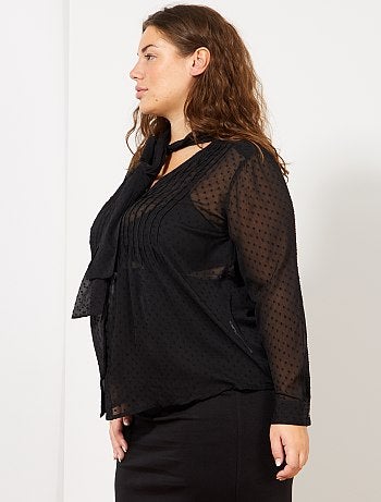 Chemise en voile plumetis - Kiabi