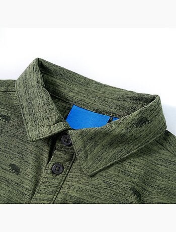 Chemise enfant à boutons imprimé animal en coton mélangé - vidaxl