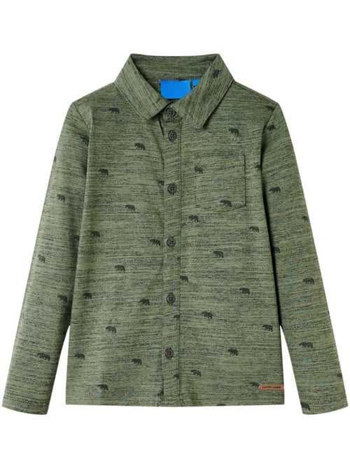 Chemise enfant à boutons imprimé animal en coton mélangé - vidaxl - Kiabi Chemise enfant à boutons imprimé animal en coton mélangé - vidaxl - Kiabi