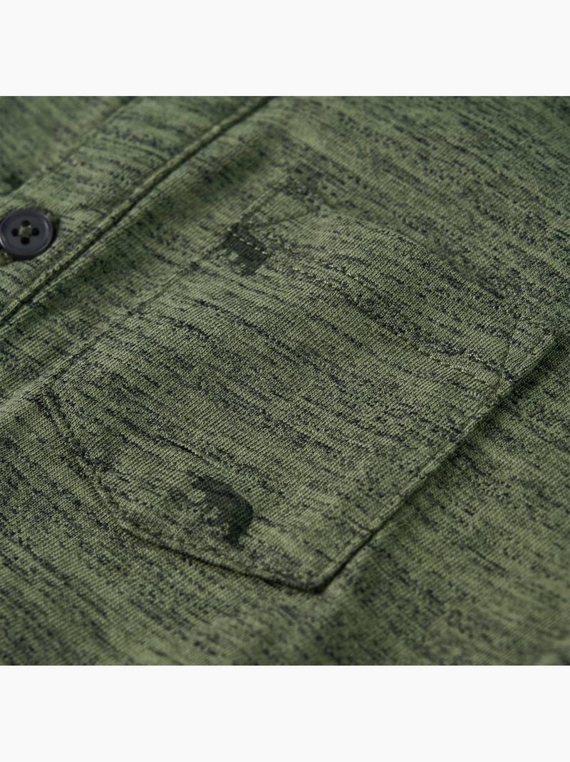 Chemise enfant à boutons imprimé animal en coton mélangé - vidaxl Vert - Kiabi
