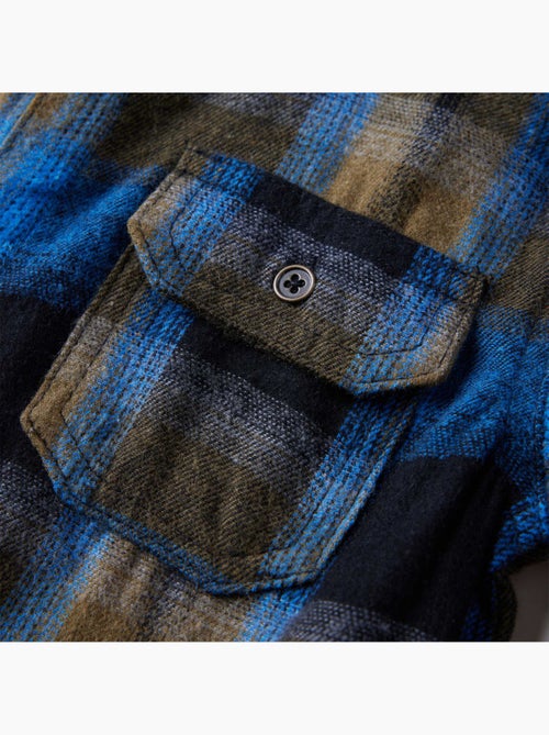 Chemise enfant en coton à carreaux col à revers manches longues - vidaxl - Kiabi