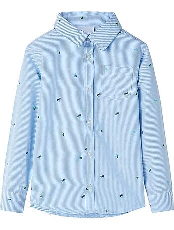 Chemise enfant en coton à col pointu clair - vidaxl