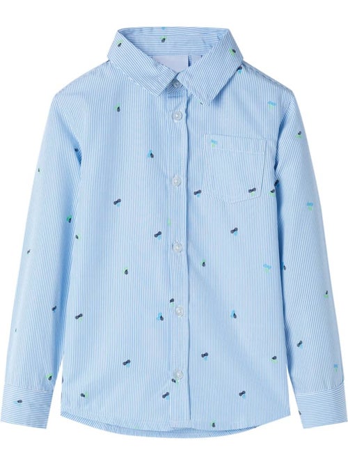 Chemise enfant en coton à col pointu clair - vidaxl - Kiabi