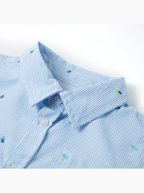 Chemise enfant en coton à col pointu clair - vidaxl - Kiabi