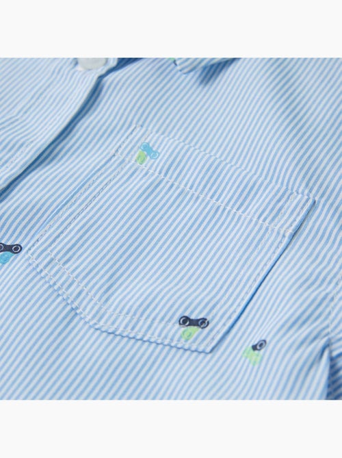 Chemise enfant en coton à col pointu clair - vidaxl - Kiabi