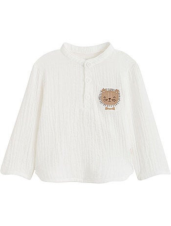 Chemise enfant en gaze de coton Auguste