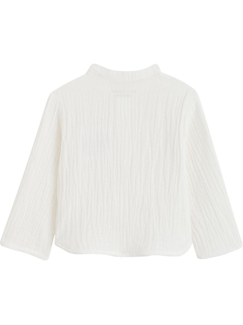 Chemise enfant en gaze de coton Auguste Ecru - Kiabi