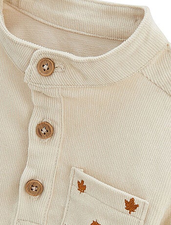 Chemise enfant en velours côtelé Gribouille