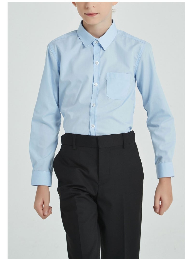 Chemise Enfant Kebello Bleu ciel - Kiabi