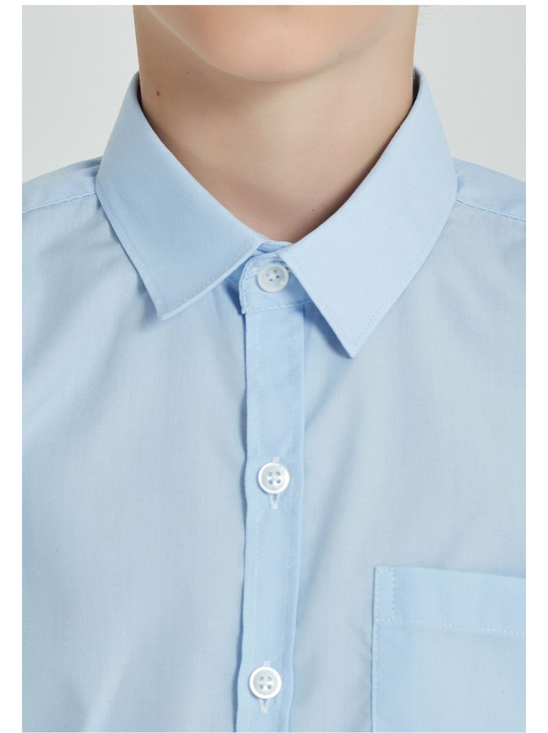Chemise Enfant Kebello Bleu ciel - Kiabi