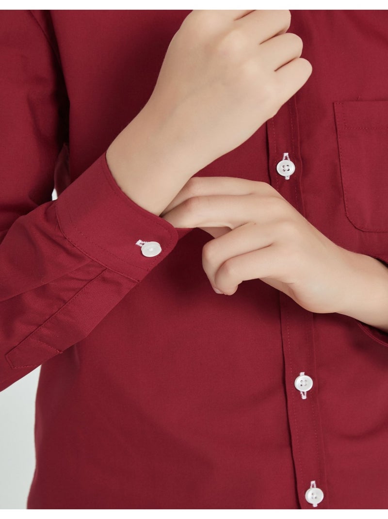 Chemise Enfant Kebello Bordeaux - Kiabi